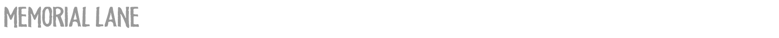 Memorial Lane font preview